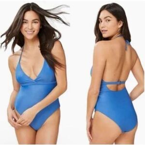 Andie Swim The Lagos One Piece Swimsuit Flat Smooth Plum Size M NWT Sale!